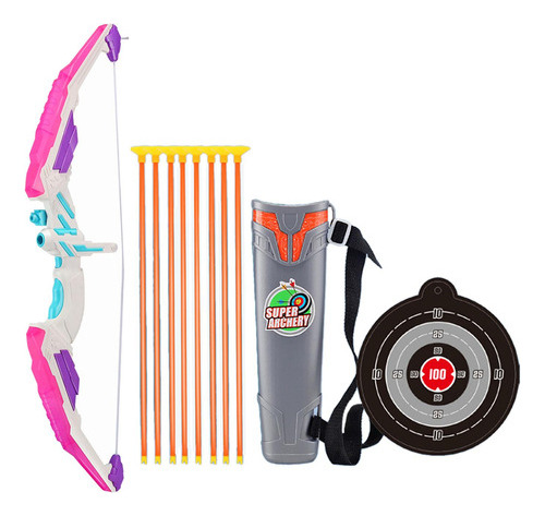 Juego De Caza Bow And Toys Para Cumpleaños Pink Get 8 Arrows