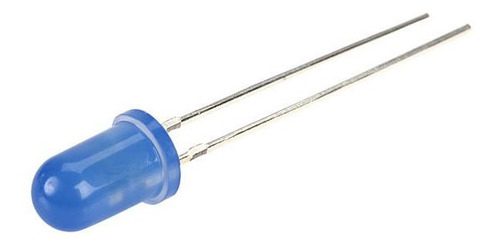 Led Azul 5mm Difuso 40mcd Luz Bajo Brillo Arduino Hobb