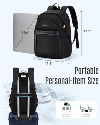 Mochila De Viaje Light Flight Para Mujer, Elegante De 15.6 Pulgadas...