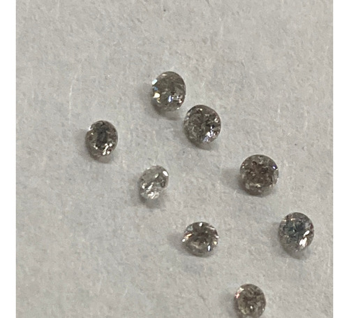  Lote 8 Diamantes Naturales 1.6 Y 1.8 Mm De Diametro.