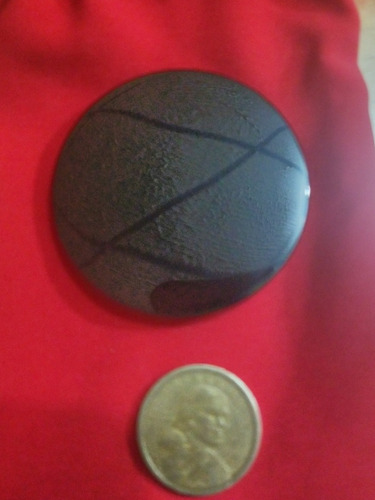 Imagen 5 de 6 de Espejo Piedra Obsidiana Pulido 6 Cm Diámetro Sanación