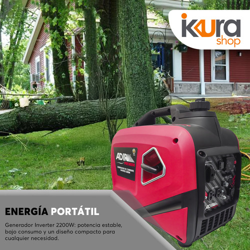 Generador De Corriente Inverter Silencioso 2000w Adir 12643