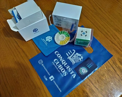 Cubo Mágico 3x3x3 Gan 356x V2 Magnético Color Ipg Numérico