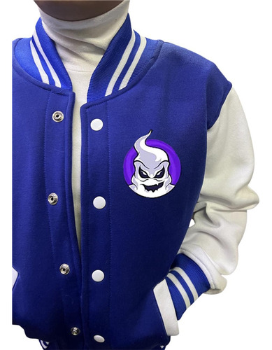 Sudadera Bomber Infantil Unisex De Club Misterio Azul