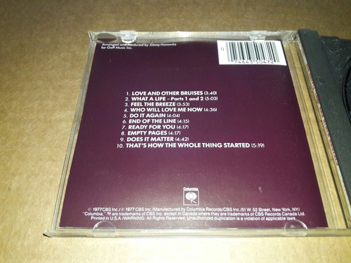 Air Supply - Love And Other Bruises (cd Usa)