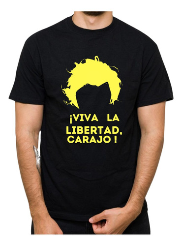 Camiseta Personalizada Javier Milei Viva La Libertad Carajo!