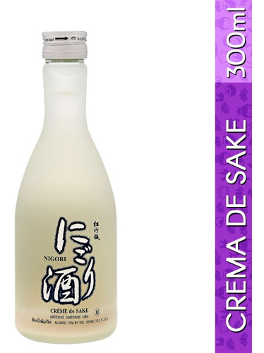 Imagen 2 de 4 de Sake Nigori Crème (crema De Sake) 300ml