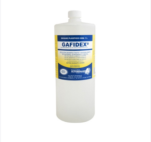 Gafidex 1 Lt. Glutaraldehido 2% Activador En Polvo 