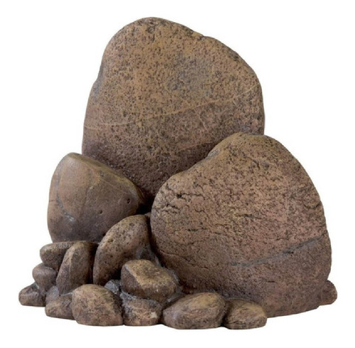 Imagen 3 de 10 de Refugio Reptiles Cueva Escondite Terrario Roca Medium