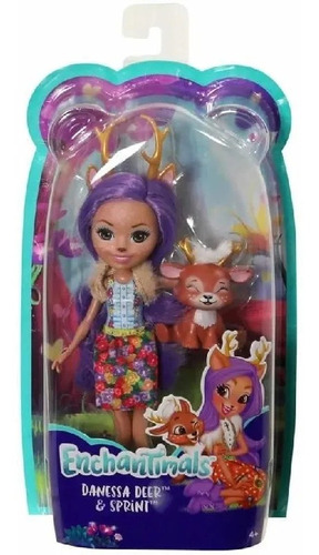 Enchantimals Danessa Deer Con Mascota Sprint