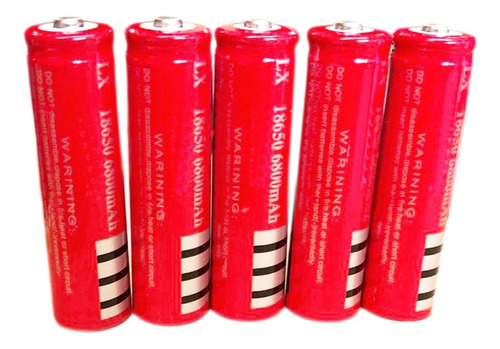Pack 5 Baterías Recargables 18650 - Ahorro Energía
