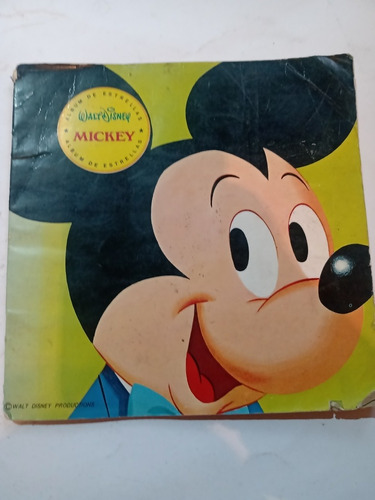 Libro Vintage 1970 Mickey Mouse Álbum De Estrellas Disney