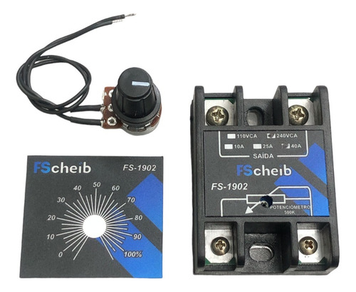 20x Dimmer E Variador De PotĂȘncia 40a Fs-1902 Fscheib