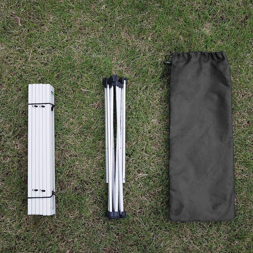 Mesa De Camping Portátil Plegable Con Tablero De Aluminio