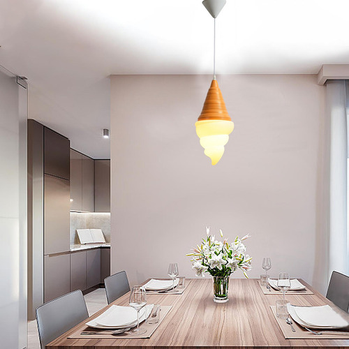 Simples Sorvete Lustre Jantar Lâmpada Led Luzes Luz Amarela