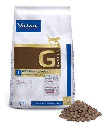 Alimento Virbac Digestive Support 1.5kg Cat G Hpm 