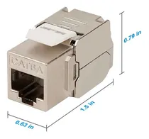 Comprar Jack Coupler Rj45  Keystone Hembra Cat6a Modular