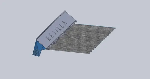 Rejilla Anti Hojas Tapa Para Canaleta Interna 1200x300 Mm