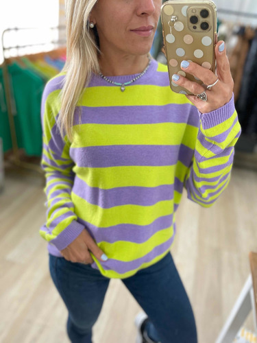 Sweater De Bremer Rayado Mujer The Big Shop