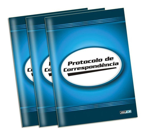 Caderno Livro De Protocolo De Correspondência Kit 3