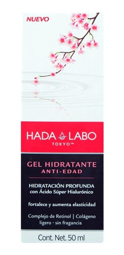 Imagen 3 de 3 de Hada Labo Tokyo Gel Hidratante Anti-edad C/50 Ml