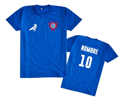 Remera Camiseta Estampada San Lorenzo Escudo Personalizada