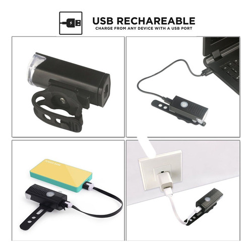 Juego De Tres Piezas De Faros Y Luces Traseras Para Biciclet