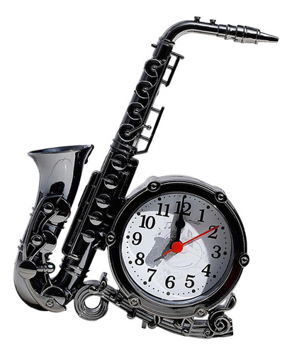 Saxofón Despertador Reloj De Cabecera Reloj De Mesa Vintage
