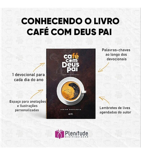 Imagem 3 de 3 de Livro Café Com Deus Pai | Junior Rostirola 2022