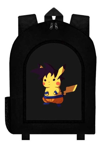 Mochila Negra Pikachu A126