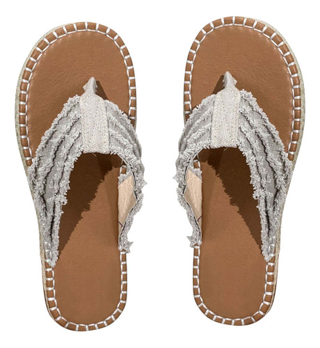 Sandalias Planas Casuales De Paja, Zapatos De Pescador, Esti