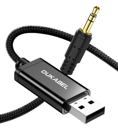 Dukabel - Cable Auxiliar Usb A 0.138 in, Cable De Audio Auxi