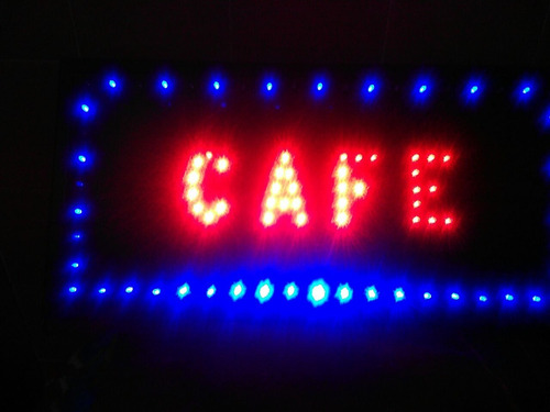 Cartel Cafe/ Led Alta Luminosidad/nacional
