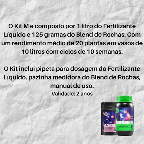 Fertilizante Orgânico Flowermind M - 1 Litro 125 Gramas Grow