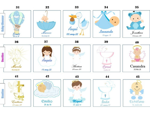 25 Velas Elefantito Recuerdos Bautizo, Baby Shower, Cumplea