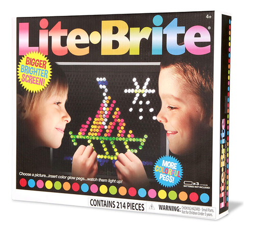 Basic Fun Litebrite Ultimate Classic Retro Vintage Color Negro