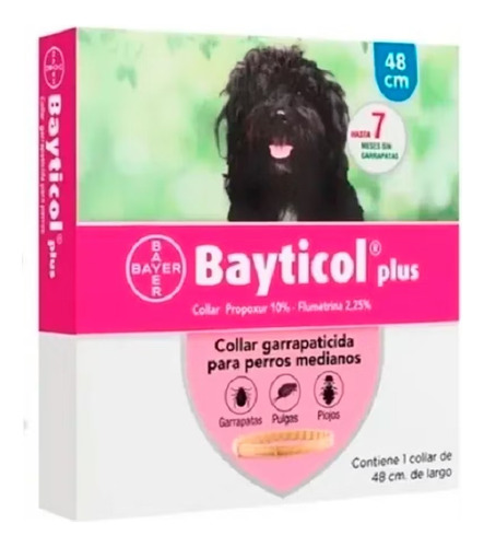 Collar Bayer Bayticol Plus Pulgas Garrapatas 7 Meses