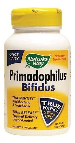 Primadophilus Bifidus/ Salud Digestiva Y Fibra 180 Caps  Nw
