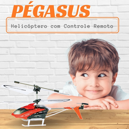 Imagem 5 de 9 de Helicóptero Fênix Controle Remoto Recarregável Brinquedo