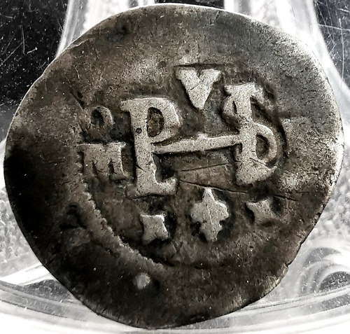 1/2 Real Plata Macuquina Felipe Iii 1610-1620