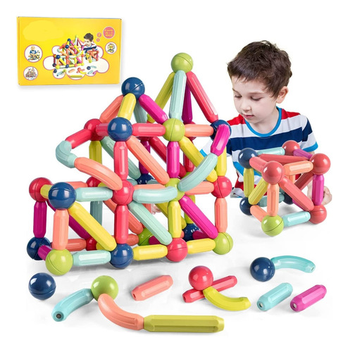 128 Piezas De Bloques De Construcción Educativos For Niños,