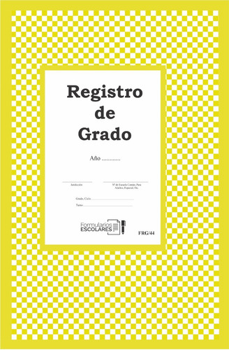 Registro De Grado Para 44 Alumnos Frg/44