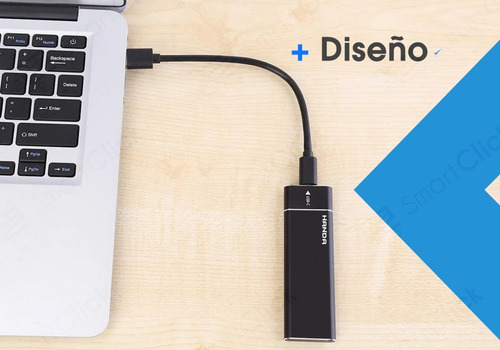 Imagen 7 de 10 de Adaptador M2 Ssd Usb C 3.1 Carry Disk Tarjeta Ngff B+m Key