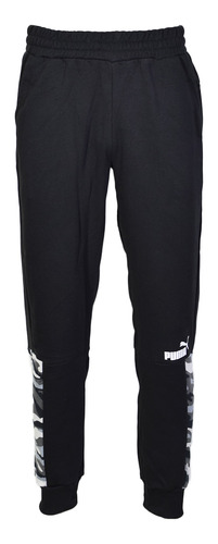 Pantalón Puma Ess Block Camo Tr Cl Adp Hombre Black