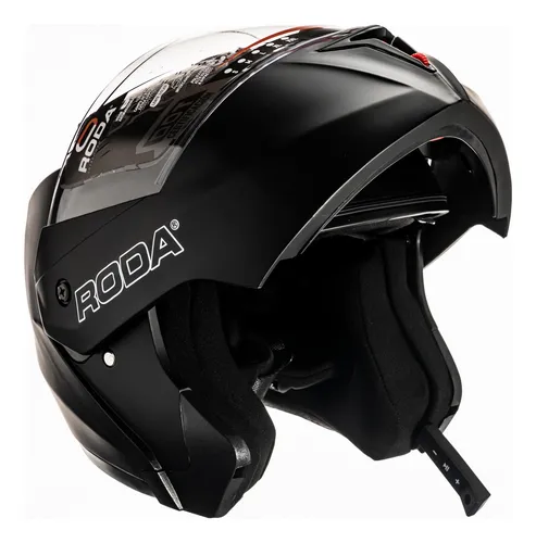 Casco Roda Revenge Negro Mate Con Bluetooth Certificado Dot