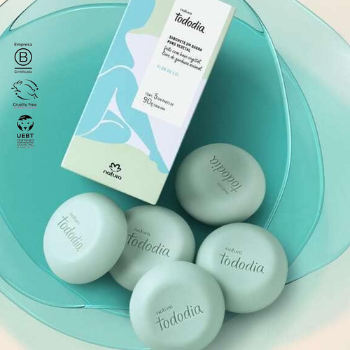 Natura Tododia Sabonete Flor De Lis 5 Unidades De 90g
