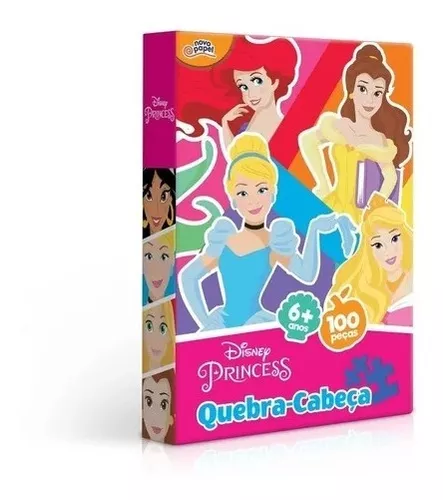 Quebra Cabeça Puzzle Princesas Disney Cinderela 60 Peças Jak