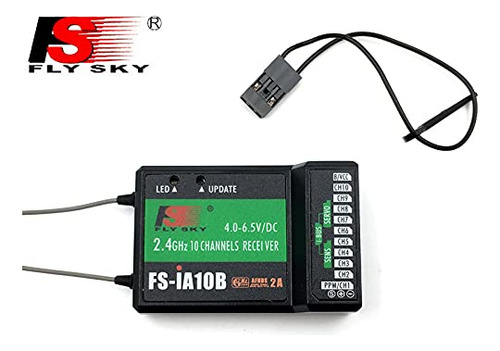 Receptor Rc Flysky Fs-ia10b De Doble Antena 10 Canales