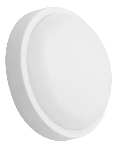 Aplique Tortuga Led Redondo 8w Fria Blanco De Pared Candela