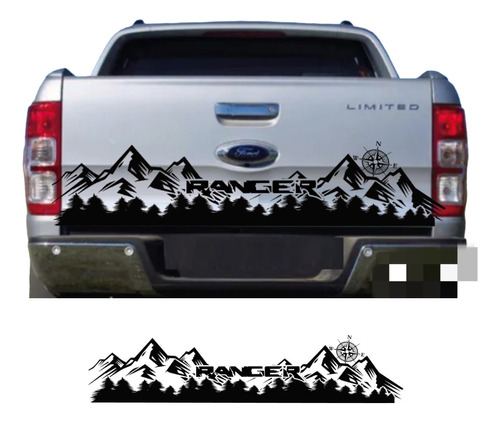 Stickers Ford Ranger Montañas Y Bosque Portalon 